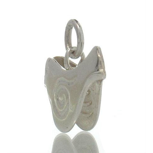 Sterling Silver 2 Sided Bird Charm Pendant