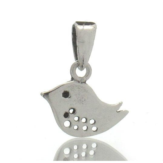 Sterling Silver Mini Bird Charm Pendant