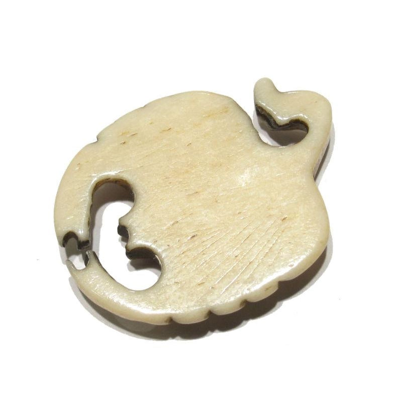 "Transitional" Scorpion Hand Carved Cow Bone Pendant