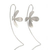 Sterling Silver Daisy Long Earrings