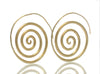 Gold Plated Over Sterling Silver Spiral Earrings