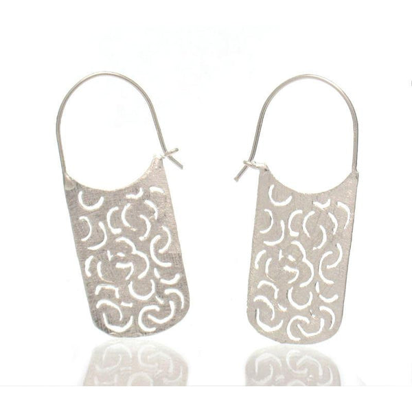 Sterling Silver Bean Sprout Earrings