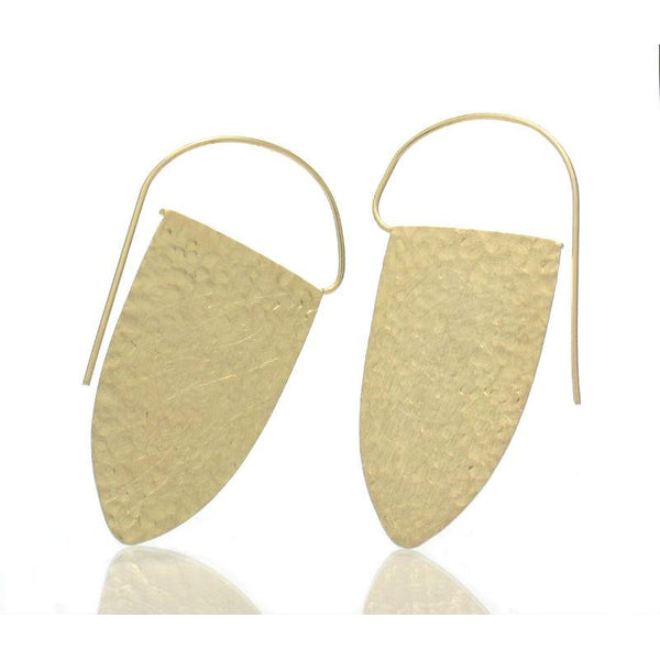 Gold Plated Over Sterling Silver Tongue Earrings