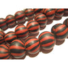 "Barbershop Swirl" Glass Round Trade Bead Necklace/Strand or Loose