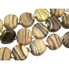 Naga Art Glass "Banded Agate Tabulars" Bead Necklace/Strand or Loose