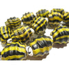 Naga Glass "Ridged Yellow Jacket" Trade Beads