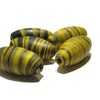 Dzi-style "Bumblebee" Barrels Glass Trade Bead Necklace/Strand or Loose