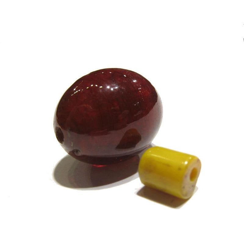"Naga Style Cherry Tomatoes" Glass Trade Bead Strand/Loose Beads