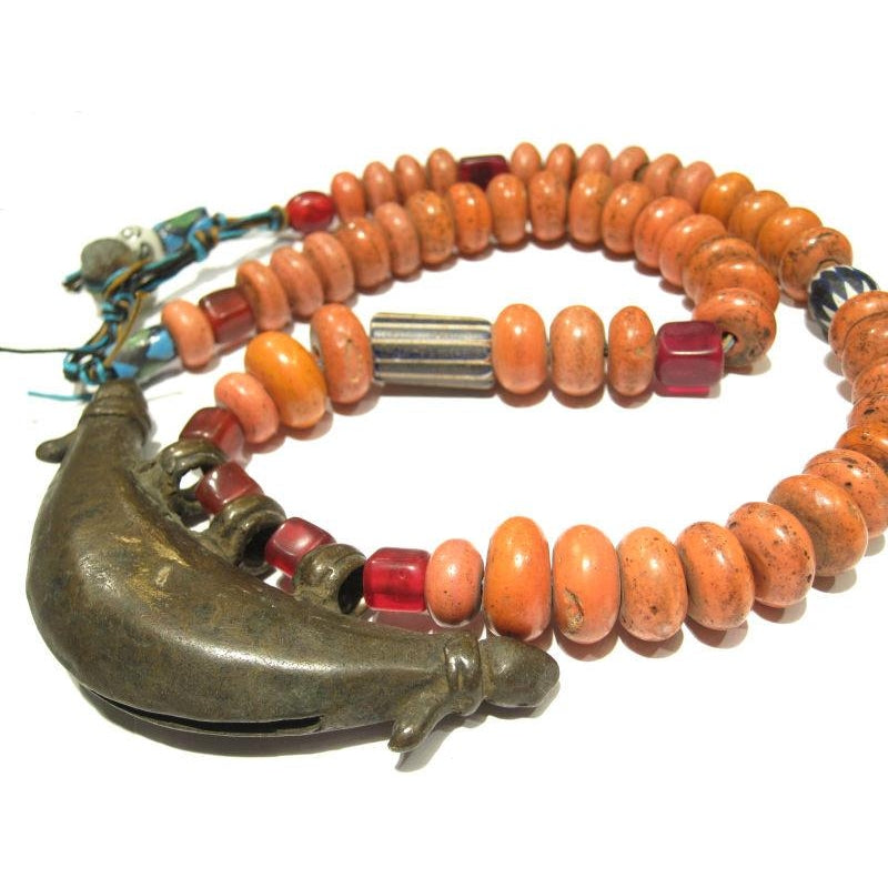 Naga "Coral Glass" Hand Wound Heirloom Beads 2