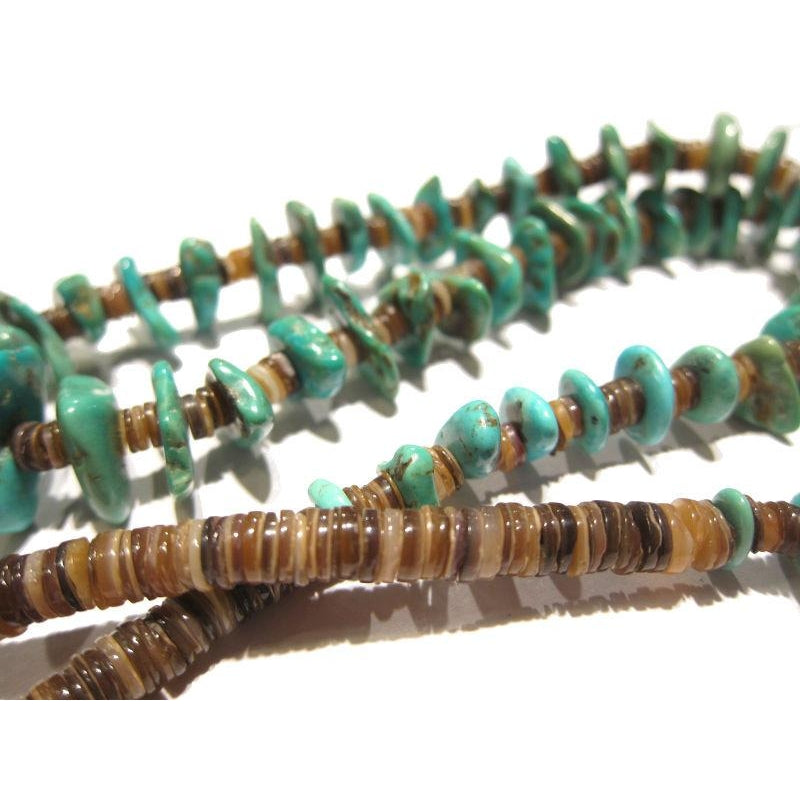 Turquoise and Shell Necklace