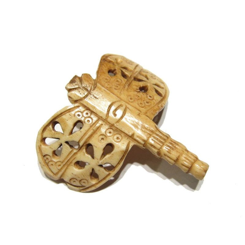 "Victory Dragonfly" Hand Carved Cow Bone Pendant