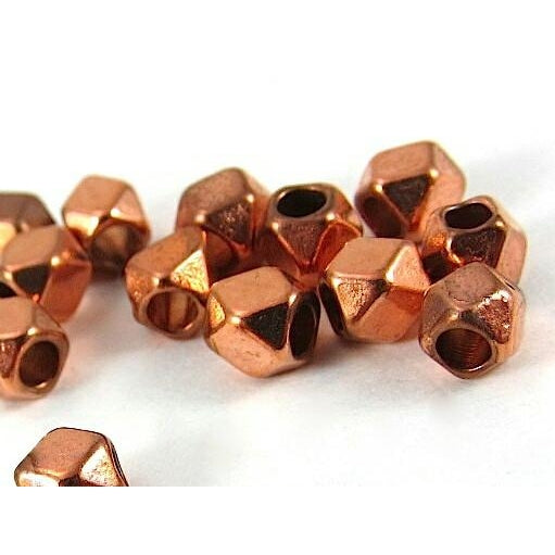 Copper Faceted Bead Strand