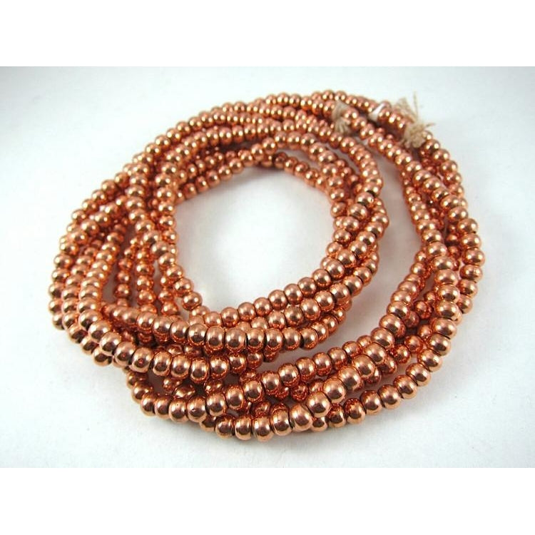 Copper Rondelle Bead Strand – Beads of Paradise