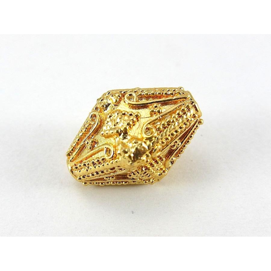 22K Gold Plated Over Sterling Silver Bead #11