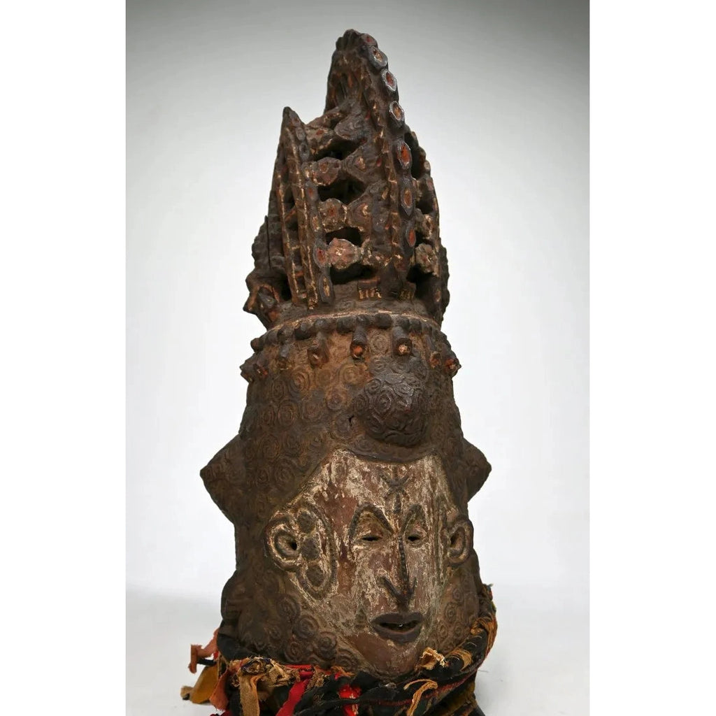 Igbo Tall Maiden Mask / Headdress, Nigeria