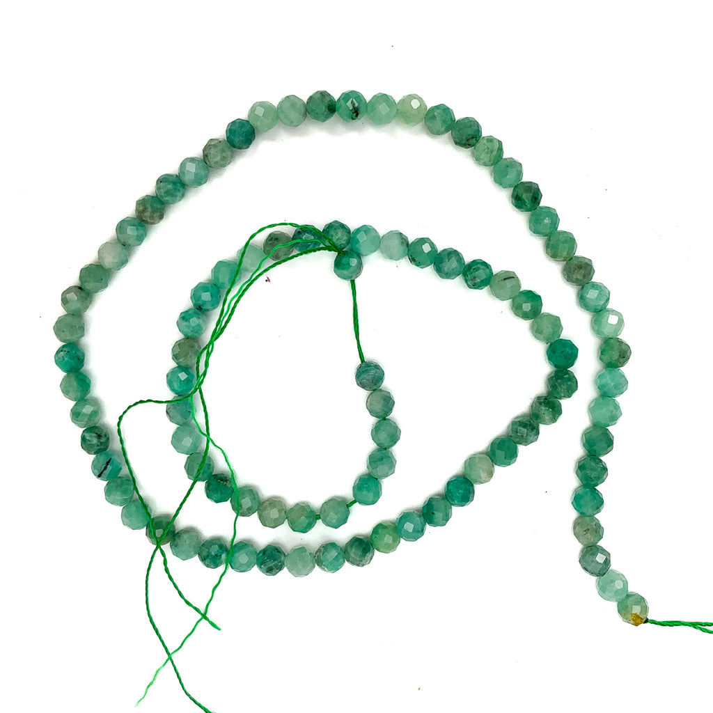 Emerald Columbia 4mm Faceted Rounds