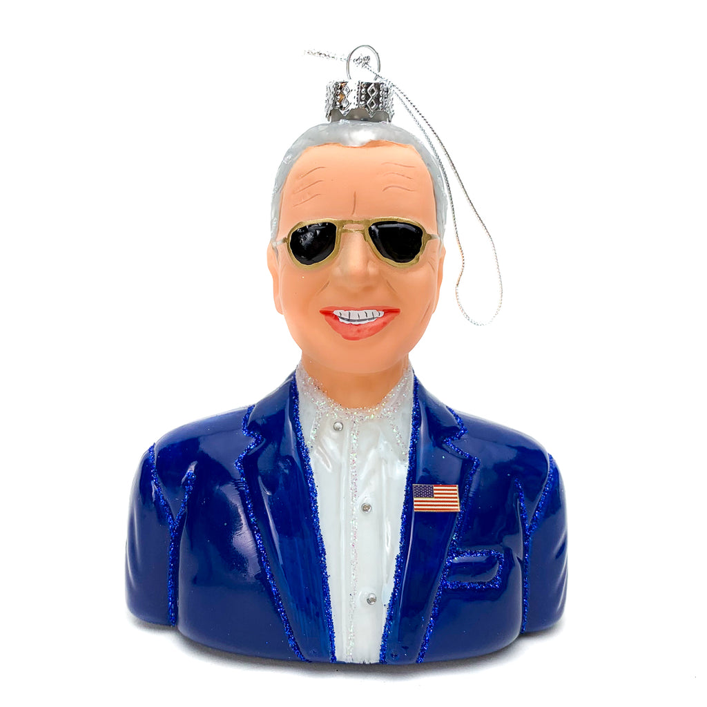 President Joe Biden in Aviators Bust Ornament