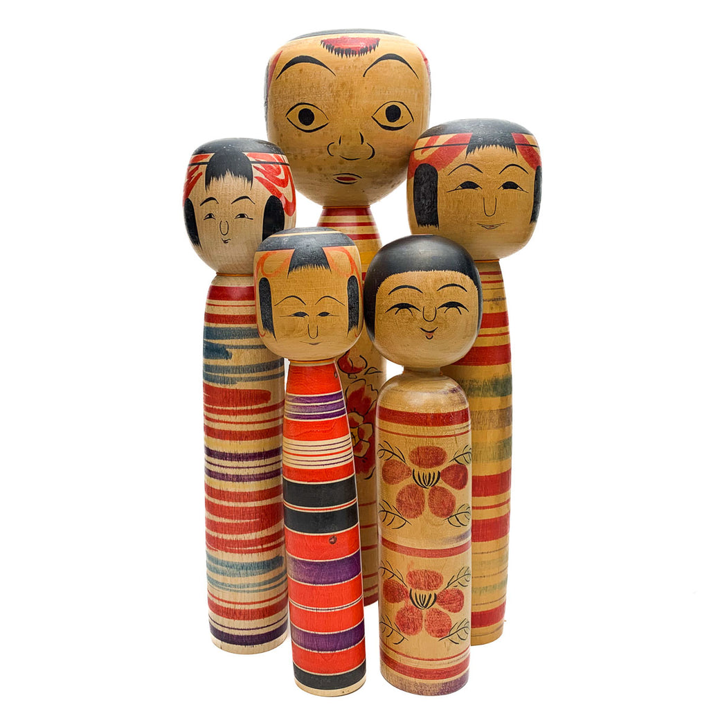 Vintage Wooden Kokeshi Doll, Japan #348