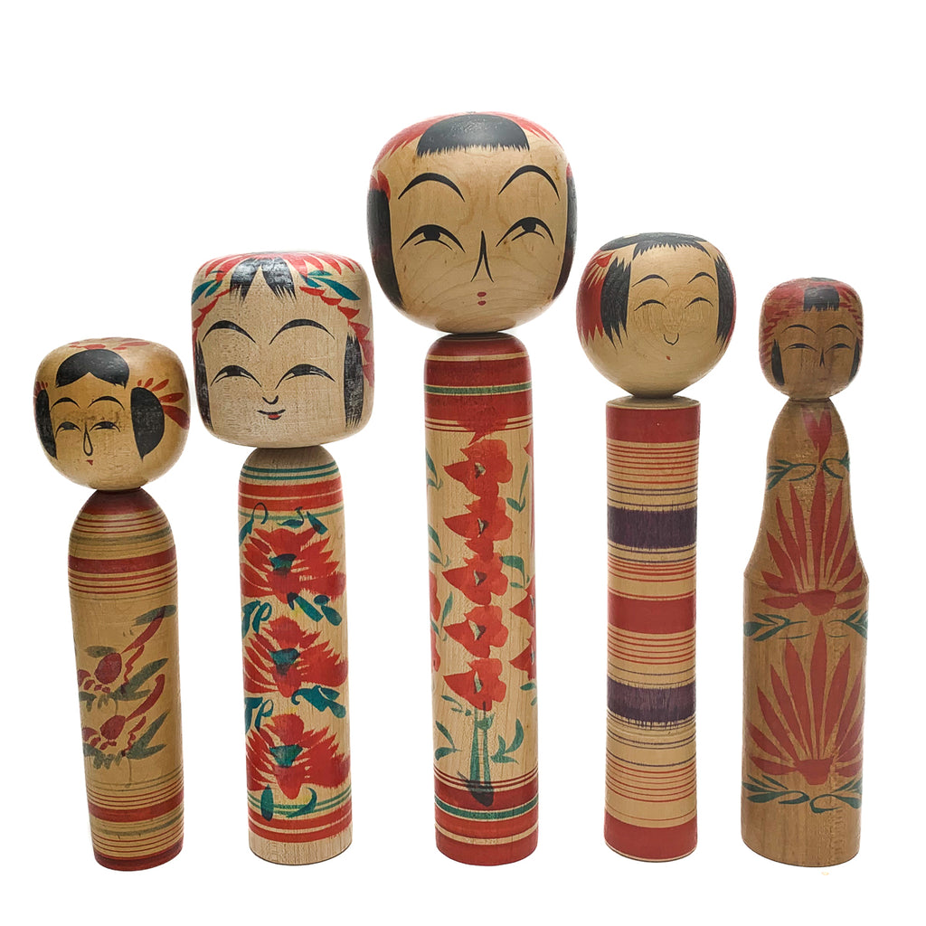 Vintage Wooden Kokeshi Doll, Japan #483