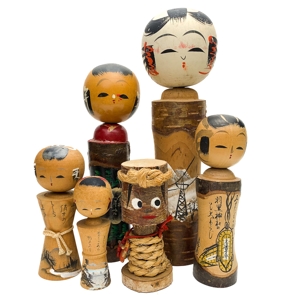 Vintage Wooden Kokeshi Doll, Japan #458
