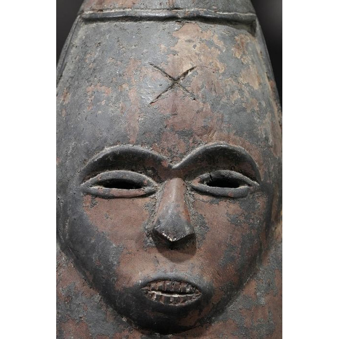 Mende / Bassa Female Helmet Mask, Sierra Leone / Liberia #891