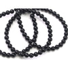 Onyx Black Smooth Rounds 4mm Strand