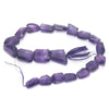 Amethyst Faceted Nugget Strand