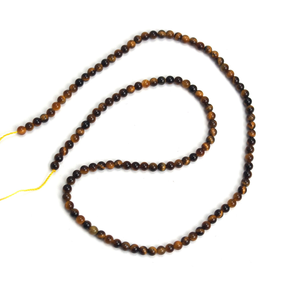 Tiger's Eye 3mm Smooth Rounds