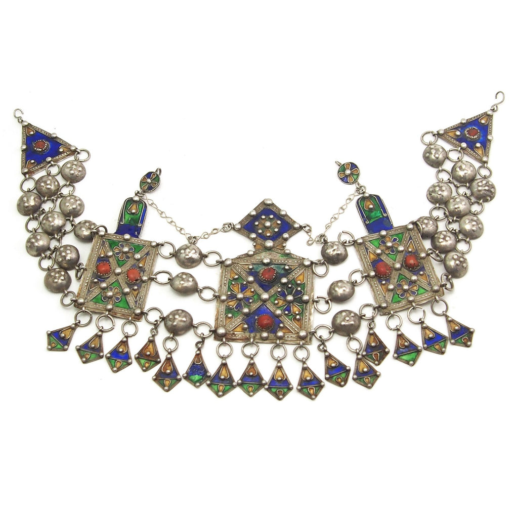 Kabyle Enamel Chain-Link Crown