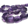 Amethyst Faceted Nugget Strand
