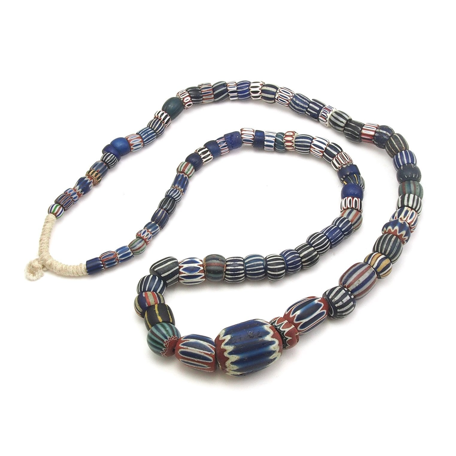 19th Century 7, 6, and 5 Layer Chevron Venetian Trade Beads