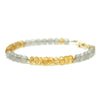 Labradorite and Citrine Bracelet with Gold Filled Trigger Clasp