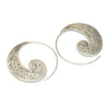 Sterling Silver Curlicue Spiral Hilltribe Earrings