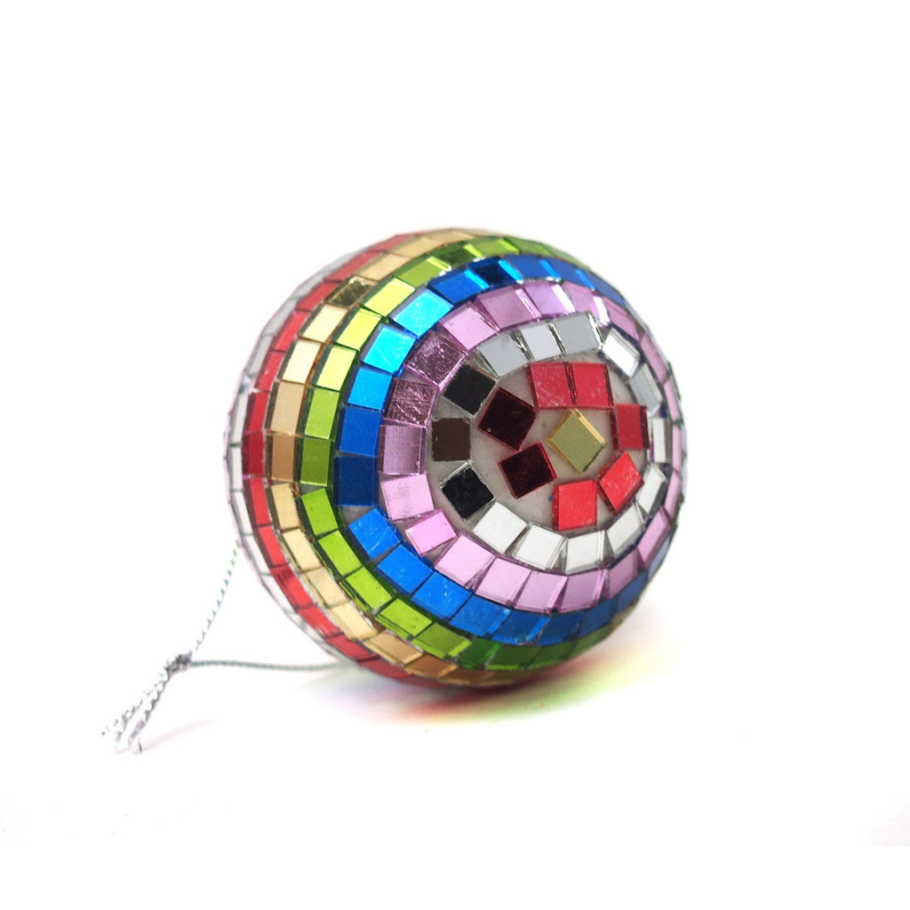 Spectrum Mirror Ball Ornament