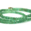 Emerald Faceted Necklace with Gold Filled Trigger Clasp