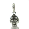 White Brass Pendant, Buddha Head