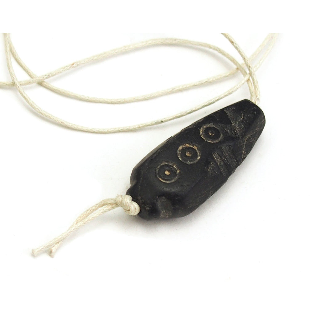 Jet Talismanic Heirloom Beads Antique from A