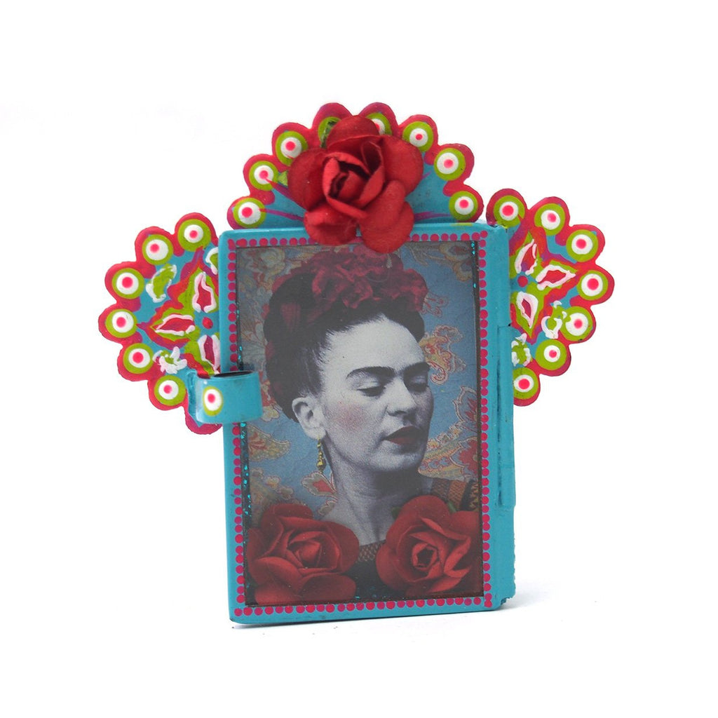 Mini Frida with Red Flower Nicho
