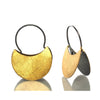 Gold Vermeil over Sterling Silver Double Half Moon Earrings
