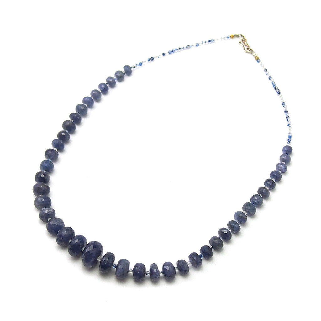 Tanzanite Faceted Rondelle Necklace