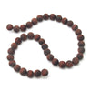 Red Tiger's Eye Matte Smooth Rounds 10mm
