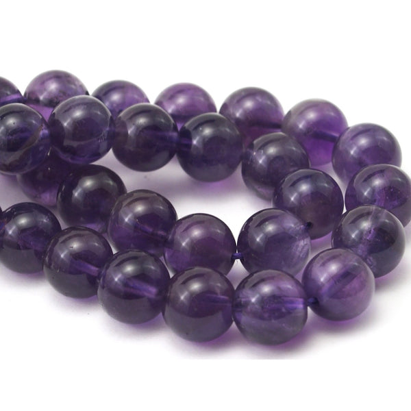 Amethyst Smooth Rounds 10mm