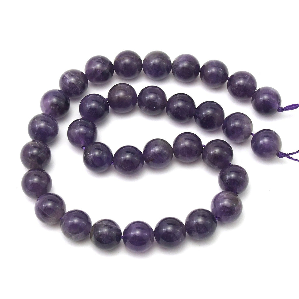 Amethyst Smooth Rounds 12mm