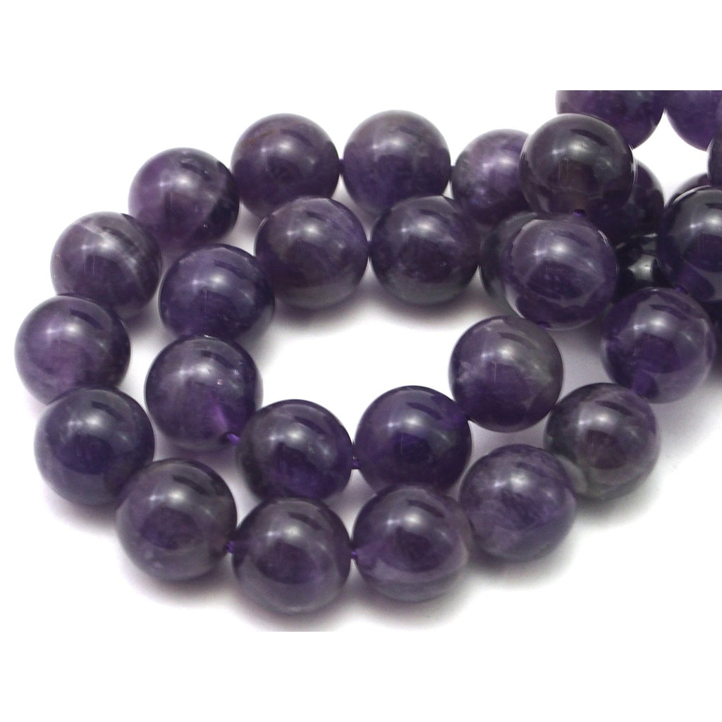 Amethyst Smooth Rounds 12mm