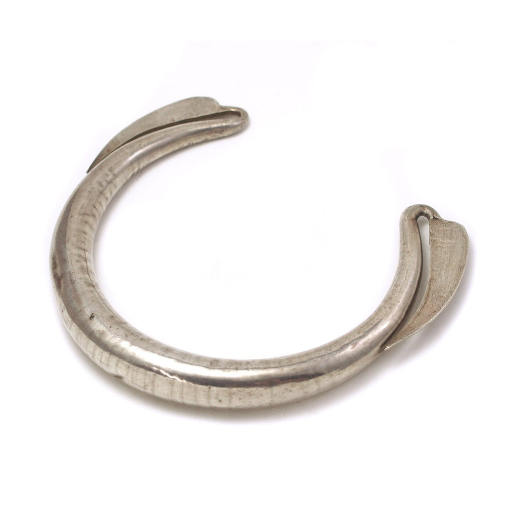 Laos Hill Tribe Authentic Antique Silver Dowry Currency Neck Ring Torque