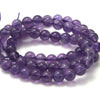 Amethyst Smooth Rounds 7mm Strand