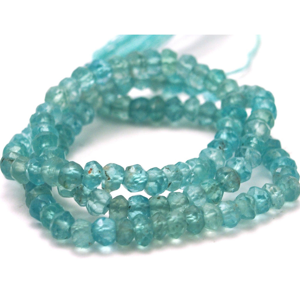 Apatite Faceted Rondelles 4mm Strand