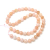 Morganite Smooth Rounds 8mm Strand