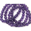 Amethyst Smooth Rounds 4mm Strand