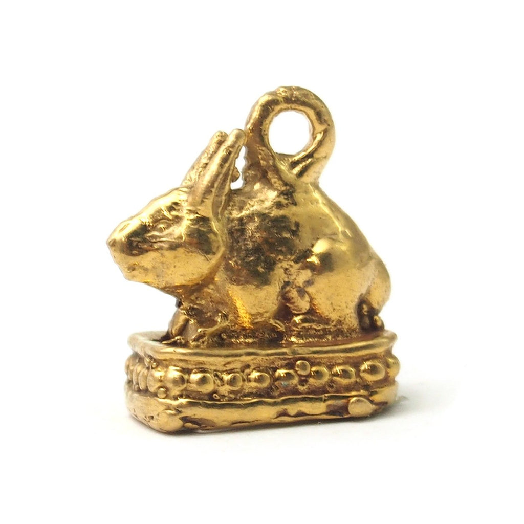 Brass Rabbit Pendant